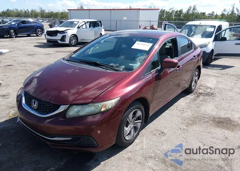 2014 Honda Civic Lx z USA, uszkodzony, nr VIN 19XFB2F53EE070643